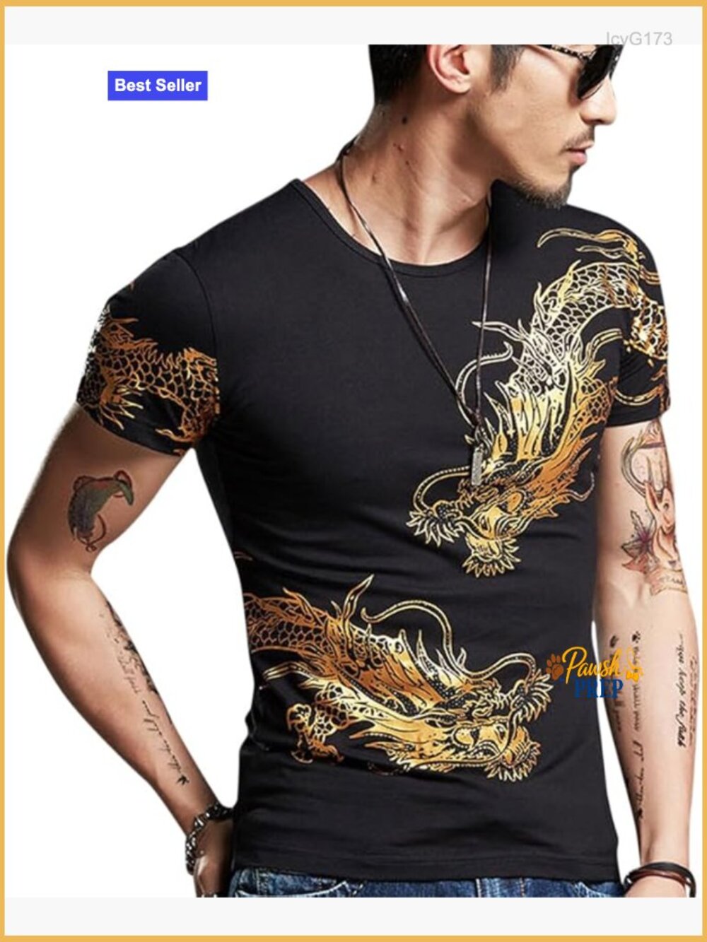 Mens Form Fitting T Shirt Soft Cool Unique Short Sleeves Muscle Cotton